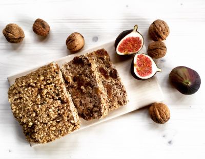 Fig & walnut oatmeal loaf